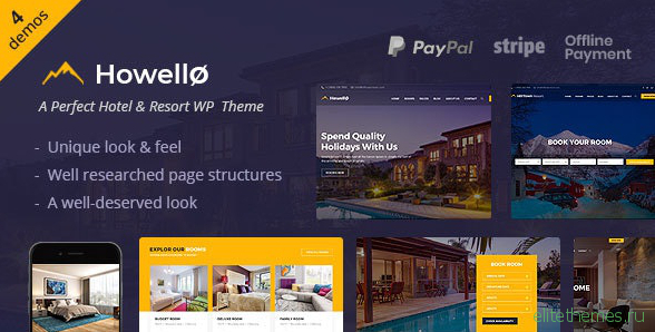 Howello v2.0 - Hotel and Resort WordPress Theme