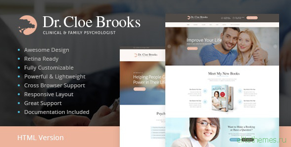 Cloe Brooks v1.1 - Psychology, Counseling and Medical Site Template
