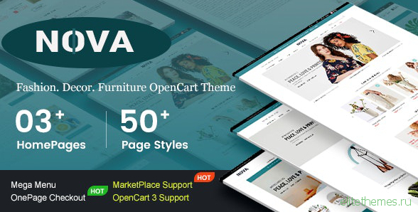 Nova v1.0 - Responsive Fashion & Furniture OpenCart 3 Theme with 3 Mobile Layouts Included