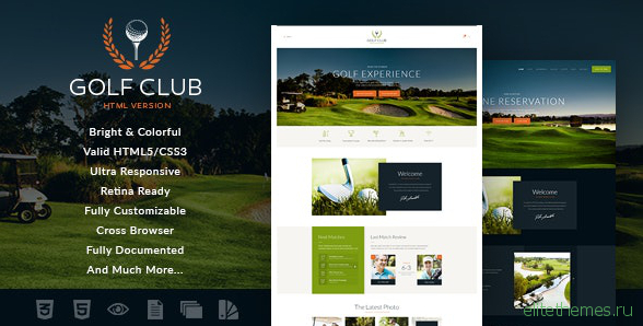 Golf Club v1.0 - Sports & Events Site Template