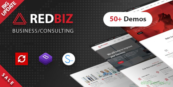 RedBiz - Business & Consulting Multi-Purpose Template