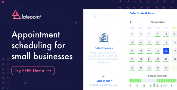LatePoint v2.2.0 – Appointment Booking & Reservation plugin