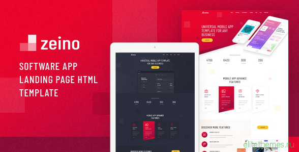 Zeino v1.0 - Software App Landing Page HTML Template
