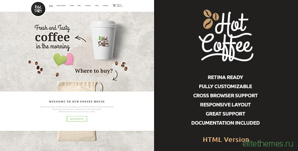 Hot Coffee v1.0.1 - Cafe & Restaurant HTML Template