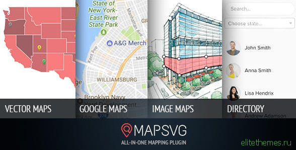 MapSVG v5.8.0 - the last WordPress map plugin you'll ever need: Interactive Vector / Image / Google Maps