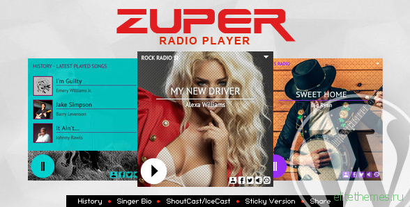 Zuper v2.1.2 – Shoutcast and Icecast Radio Player With History