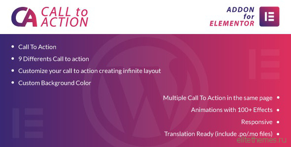 Call To Action for Elementor v1.0 - WordPress Plugin