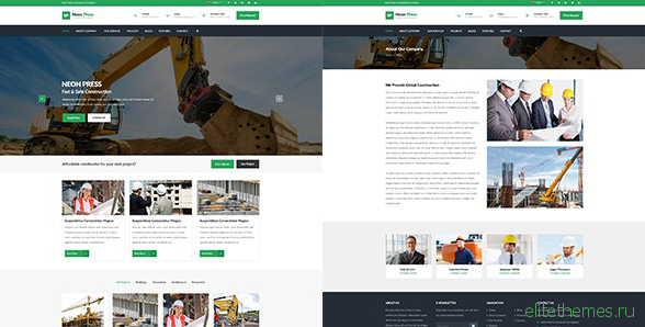 Neon-Press v1.0 - Construction Business HTML template