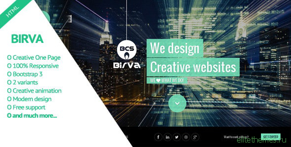 Birva v2.0 - Creative One Page Theme