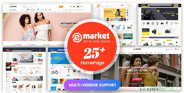 eMarket v1.1.9 - Multi-purpose MarketPlace OpenCart 3 Theme (25+ Homepages & Mobile Layouts Included)