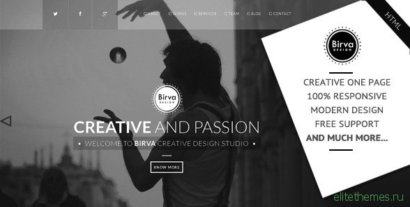 Birva Design v1.0 - Creative One Page Theme