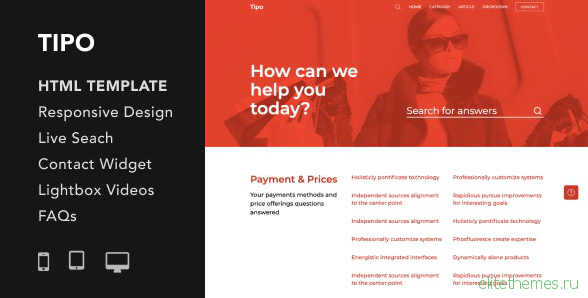 Tipo v1.0 - Helpdesk and Documentation HTML5 Responsive Template