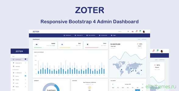 Zoter v1.0 - Responsive Admin Dashboard Template