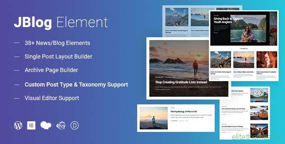 JBlog Elements v1.1.0 – Magazine & Blog Add Ons for Elementor & WPBakery Page Builder