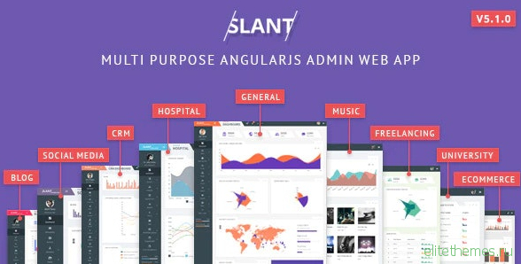 Slant v5.1.0 - Multi Purpose AngularJS Admin Web App with Bootstrap
