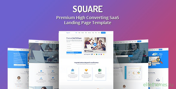 Square v1.0 - Premium High Converting SaaS Landing Page Template