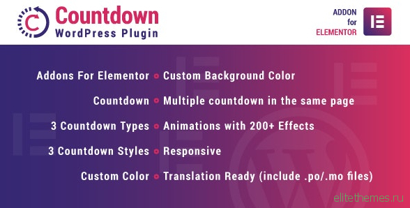 Countdown for Elementor v1.0.0 - WordPress Plugin