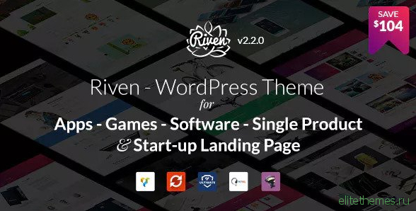 Riven v2.3.1 - WordPress Theme for App, Game, Single Product Landing Page