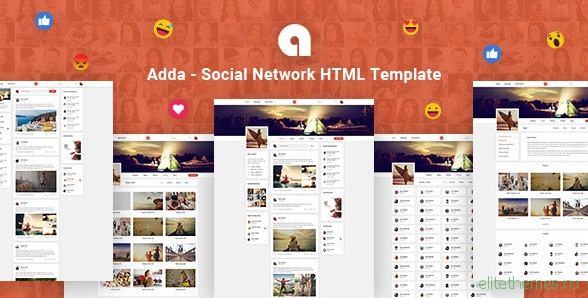 Adda v1.0 - Social Network HTML Template