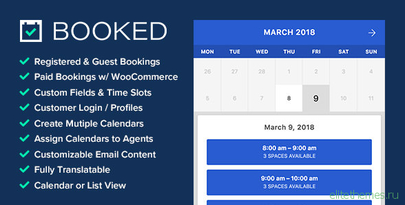 Booked v2.2.6 - Appointment Booking for WordPress