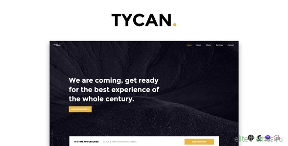 TYCAN v1.0 - Timeless Coming Soon Template