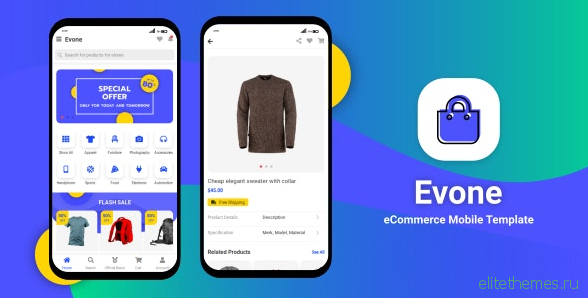Evone v1.0 - eCommerce Shop & Store Mobile Template