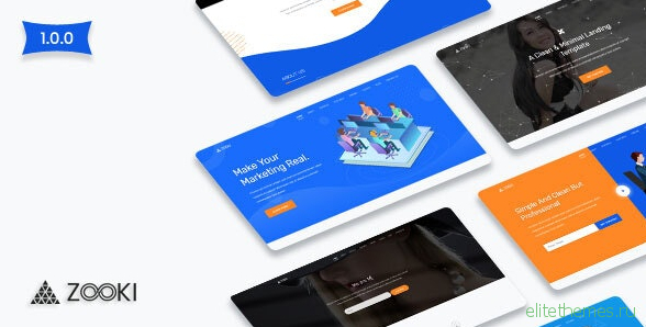 Zooki v1.0.0 - Landing Page Template
