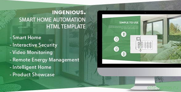 Ingenious v1.0 - Smart Home Automation HTML Template