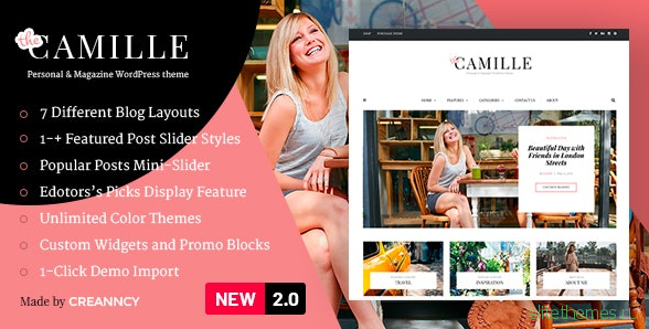 Camille v2.0.1 - Personal & Magazine WordPress Theme