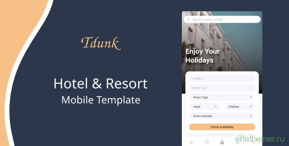Tdunk v1.0 - Hotel & Resort Mobile Template