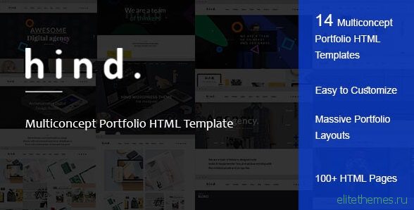 Hind v1.0 - Multi-Concept Portfolio HTML Template