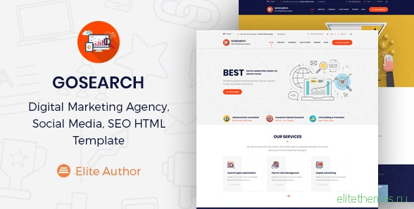 Gosearch v1.0 - Digital Marketing Agency HTML Template