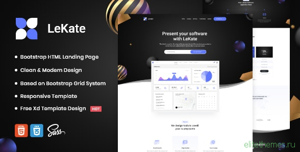 LeKate v1.0 - Saas and Software HTML Landing Page