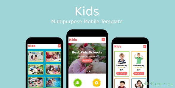 Kids v1.0 - Multipurpose Mobile Template