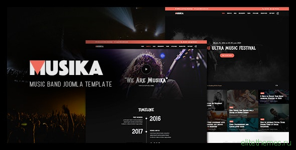 Musika v2.0.0 - Music Festival & Band Joomla Template