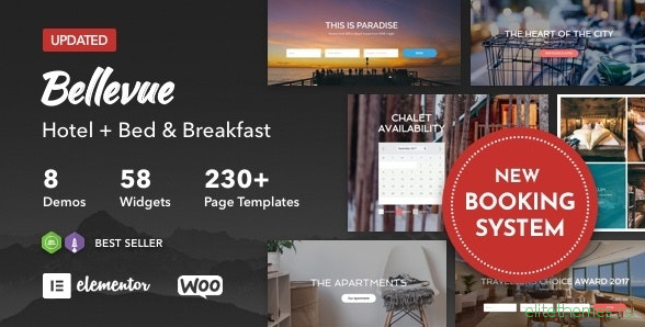Bellevue v3.2.8 - Hotel + Bed and Breakfast Booking Calendar Theme