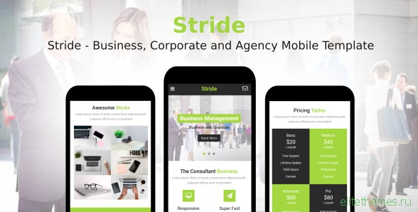 Stride v1.0 - Business, Corporate and Agency Mobile Template