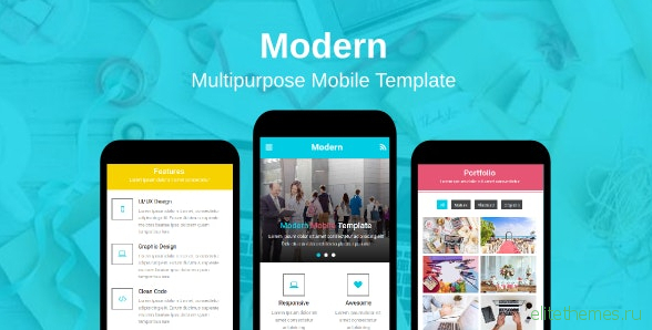 Modern v1.0 - Multipurpose Mobile Template