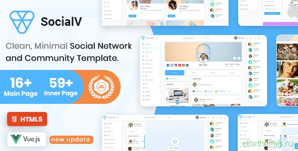 SocialV v2.0 - Vue Js, HTML Social Network & Community Admin Template