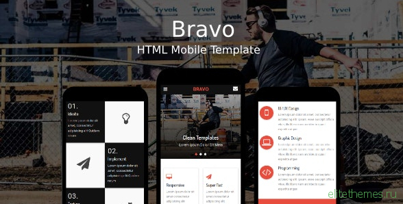 Bravo v1.0 - HTML Mobile Template