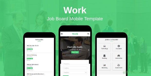 Work v1.0 - Job Board Mobile Template