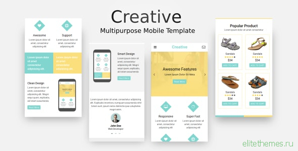 Creative v1.0 - Multi-Purpose Mobile Template