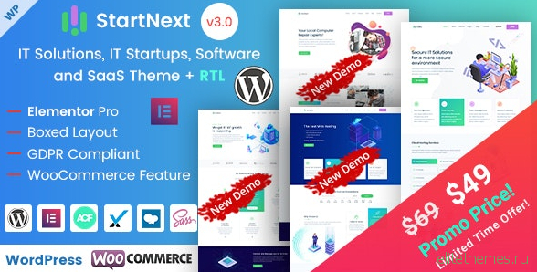 StartNext v4.1.0 - IT Startups WordPress Theme