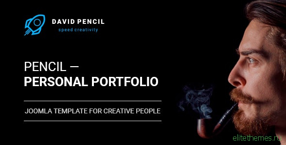 Pencil v1.0.1 - Personal Portfolio and One Page Resume, Responsive Joomla Template