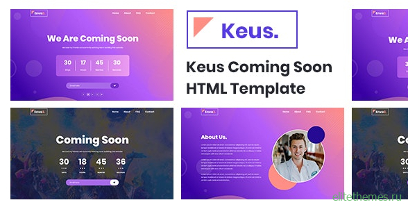 Keus v1.0 - Creative Coming Soon HTML5 Template