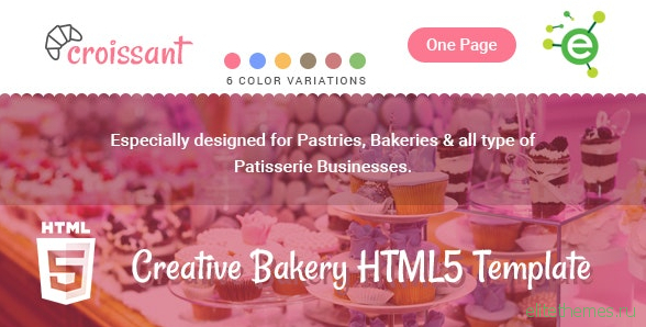 Croissant v1.1 - Creative Bakery and Pastry Business One Page HTML5 Template
