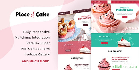 Piece of Cake v1.0 - Responsive HTML5 Template
