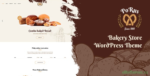 Porus v1.0.3 - Bakery Store WordPress Theme