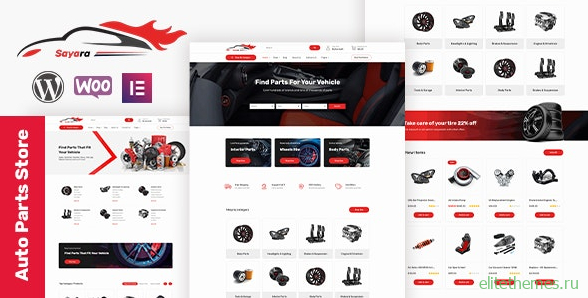 Sayara v1.0.8 - Auto Parts Store WooCommerce WordPress Theme
