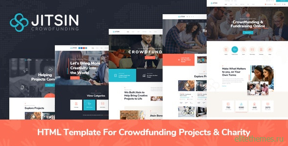 Jitsin v1.0 - HTML Template For Crowdfunding Projects & Charity
